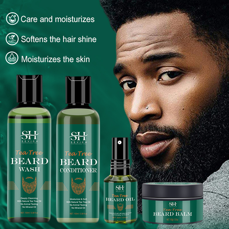 Tea Tree Beard Oil Set For Men - đánh giá và giá Hair Care Organic